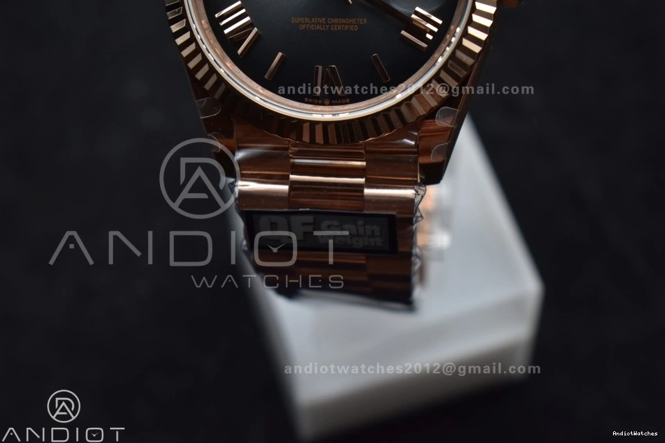 711 Dial Steel Weight) Best DayDate Slate Edition Ombre 904L President on V4 (Gain QF RG A2836 40 Bracelet Soft 1009